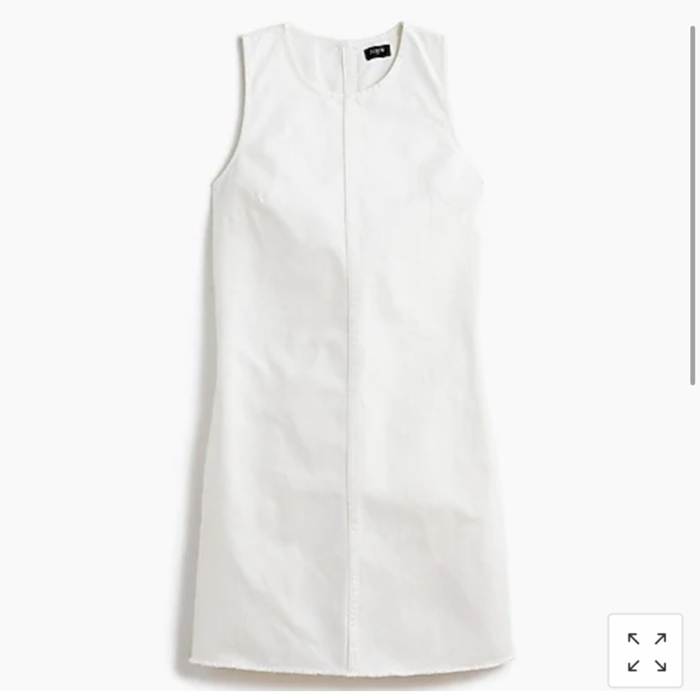 J Crew Denim shift dress in white wash AO049 6 - Picture 3 of 8